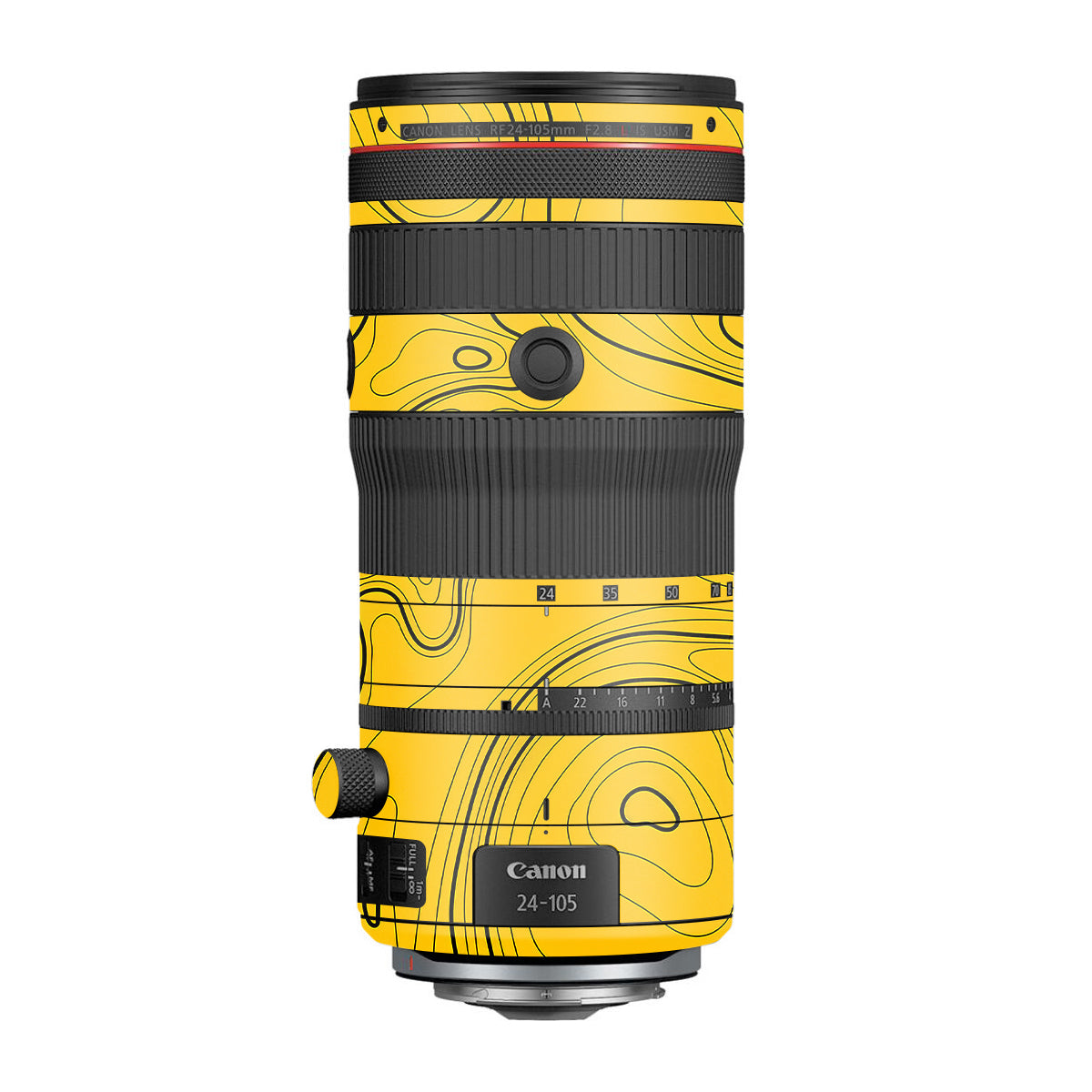 Topographic Map Pattern Canon RF 24-105mm F/2.8 L IS USM Z Camera Lens Skin