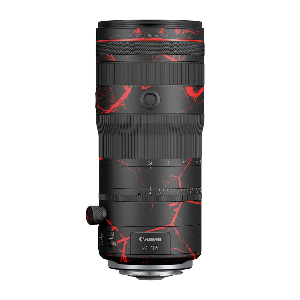 Red Neural Grid Canon RF 24-105mm F/2.8 L IS USM Z Camera Lens Skin