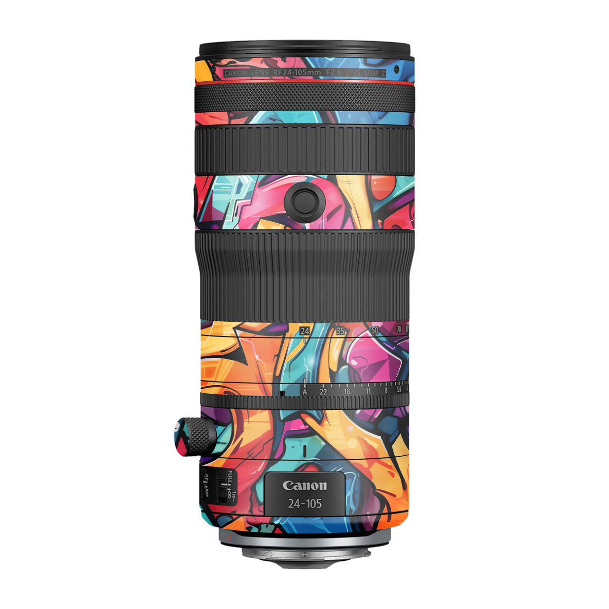 Urban Graffiti Explosion Canon RF 24-105mm F/2.8 L IS USM Z Camera Lens Skin