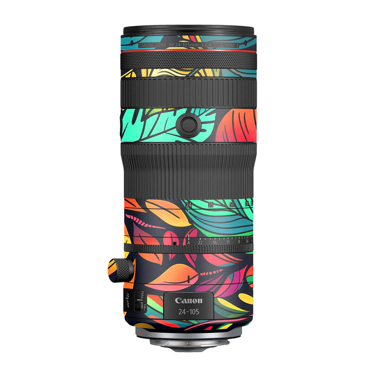 Tropical Jungle Leaves Canon RF 24-105mm F/2.8 L IS USM Z Camera Lens Skin