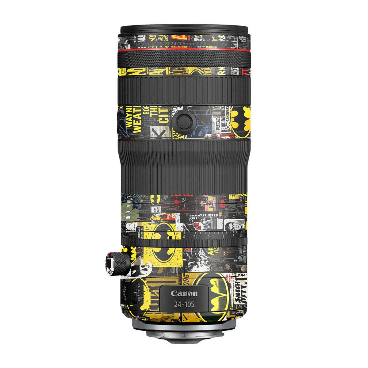 Batman Collage Canon RF 24-105mm F/2.8 L IS USM Z Camera Lens Skin