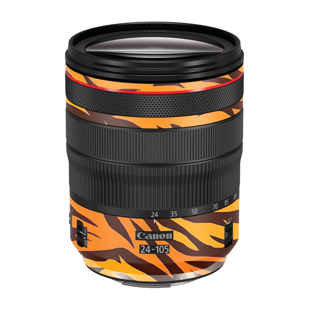 Wild Tiger Stripes Canon EF 24-105mm F/4 L IS Macro USM Camera Lens Skin