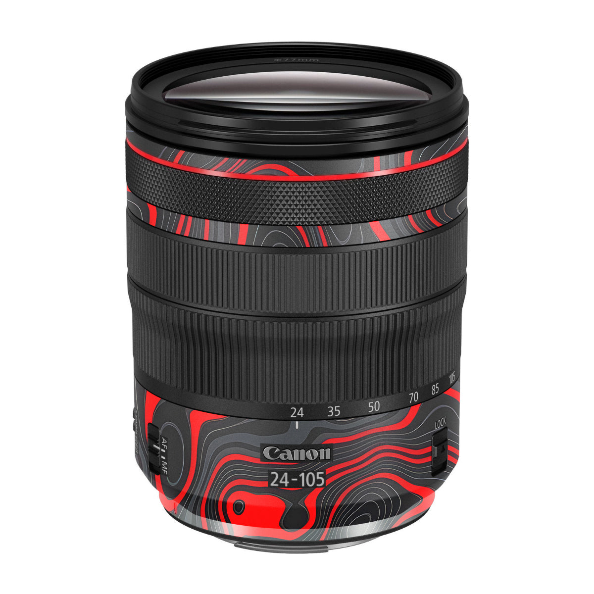 Crimson Waves Canon RF 24-105mm F/4 Camera Lens Skin