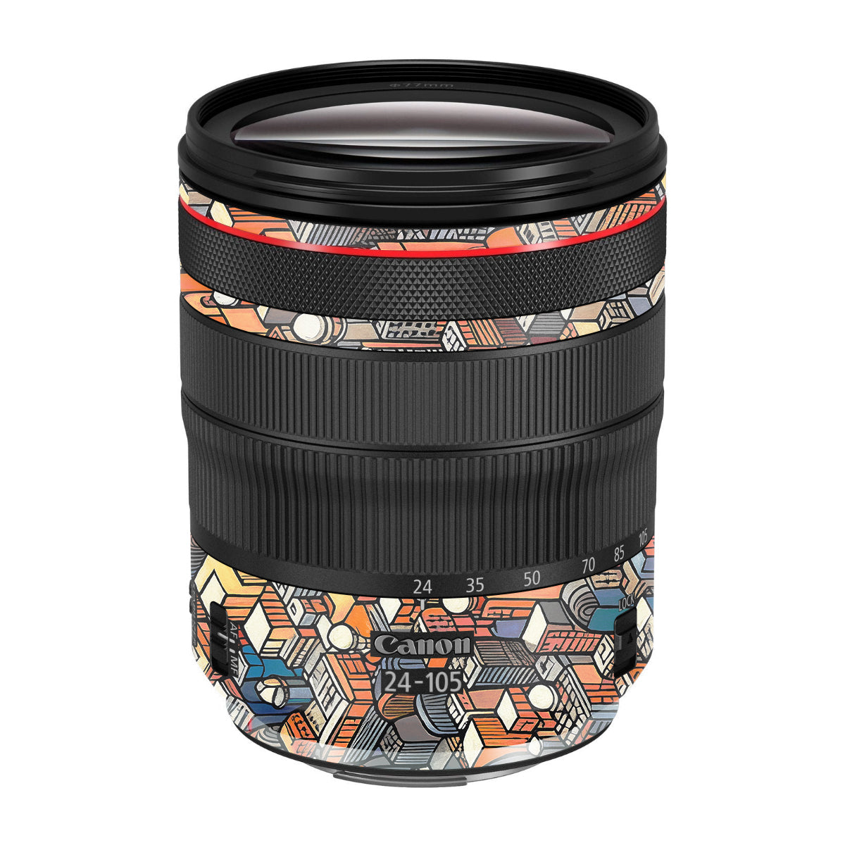 Isometric Cityscape Canon RF 24-105mm F/4 Camera Lens Skin
