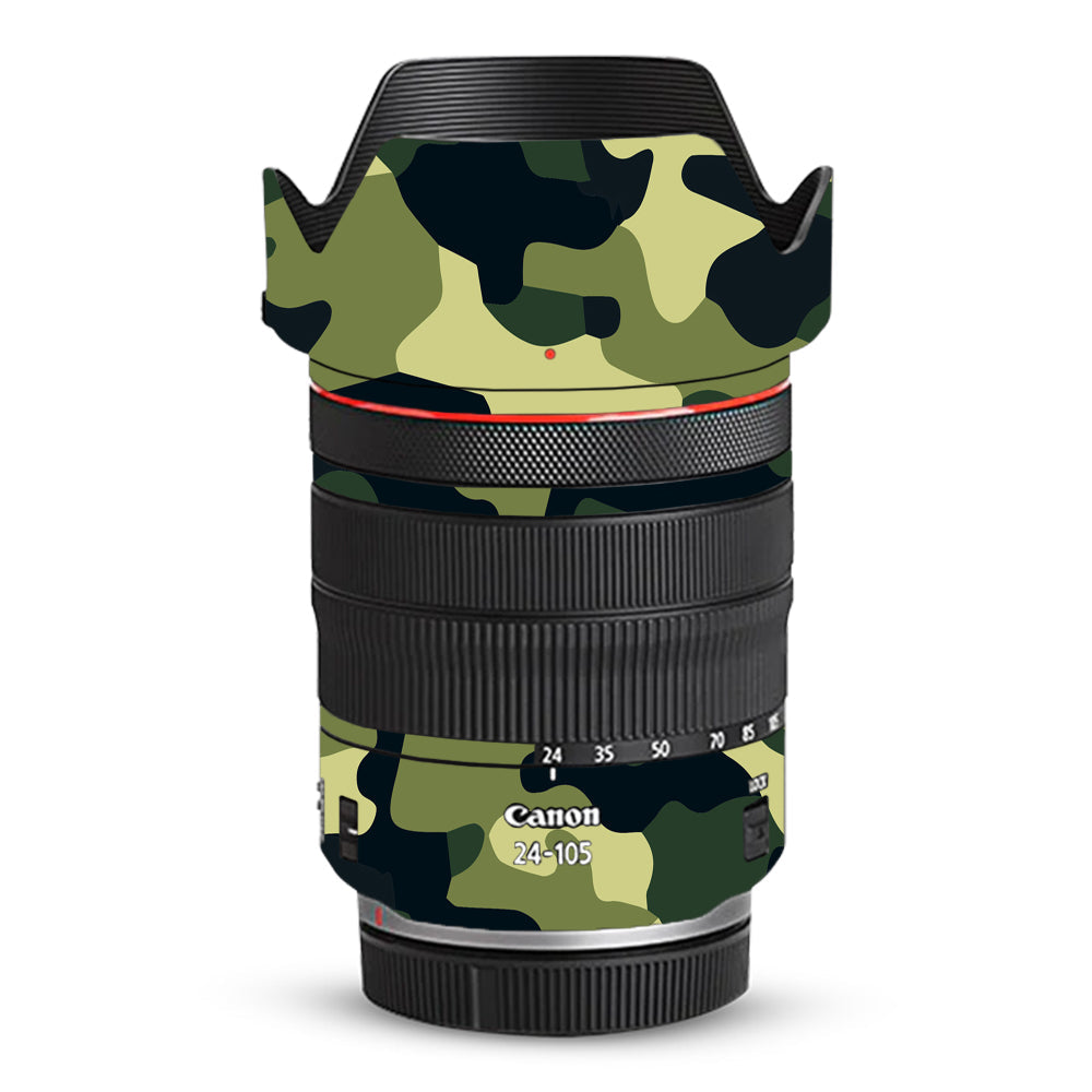 Forest Green Camo Canon RF 24–105mm f/4L IS USM Camera Lens Skin
