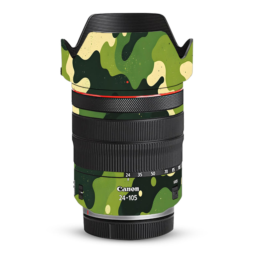 Camouflage Pattern Canon RF 24–105mm f/4L IS USM Camera Lens Skin
