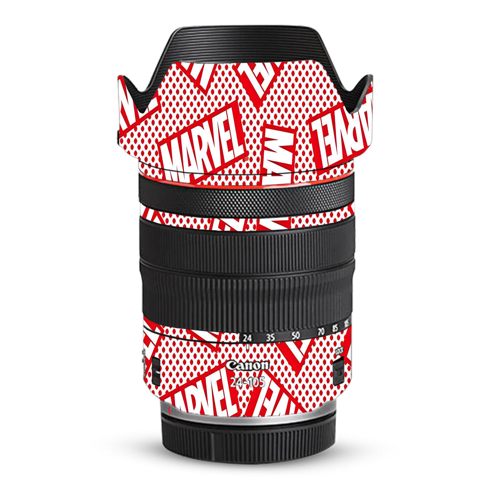 Marvel Comics Canon RF 24–105mm f/4L IS USM Camera Lens Skin