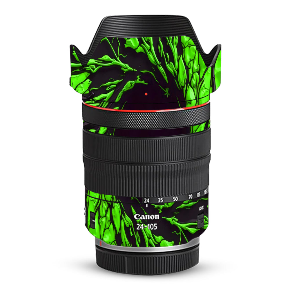 Venom Green Canon RF 24–105mm f/4L IS USM Camera Lens Skin