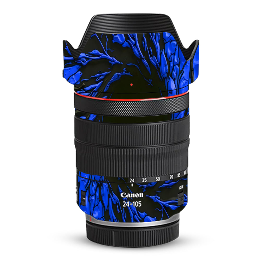 Venom Blue Canon RF 24–105mm f/4L IS USM Camera Lens Skin