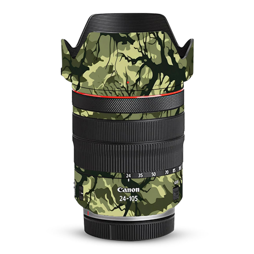 Green Tangled Vines Canon RF 24–105mm f/4L IS USM Camera Lens Skin