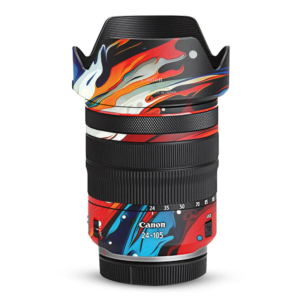Fire & Ice Flow Canon RF 24–105mm f/4L IS USM Camera Lens Skin