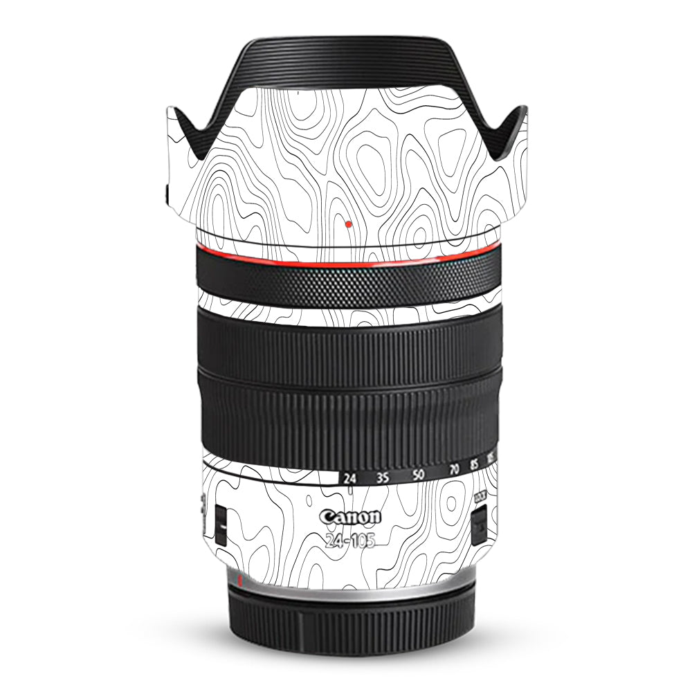 White Contour Design Canon RF 24–105mm f/4L IS USM Camera Lens Skin
