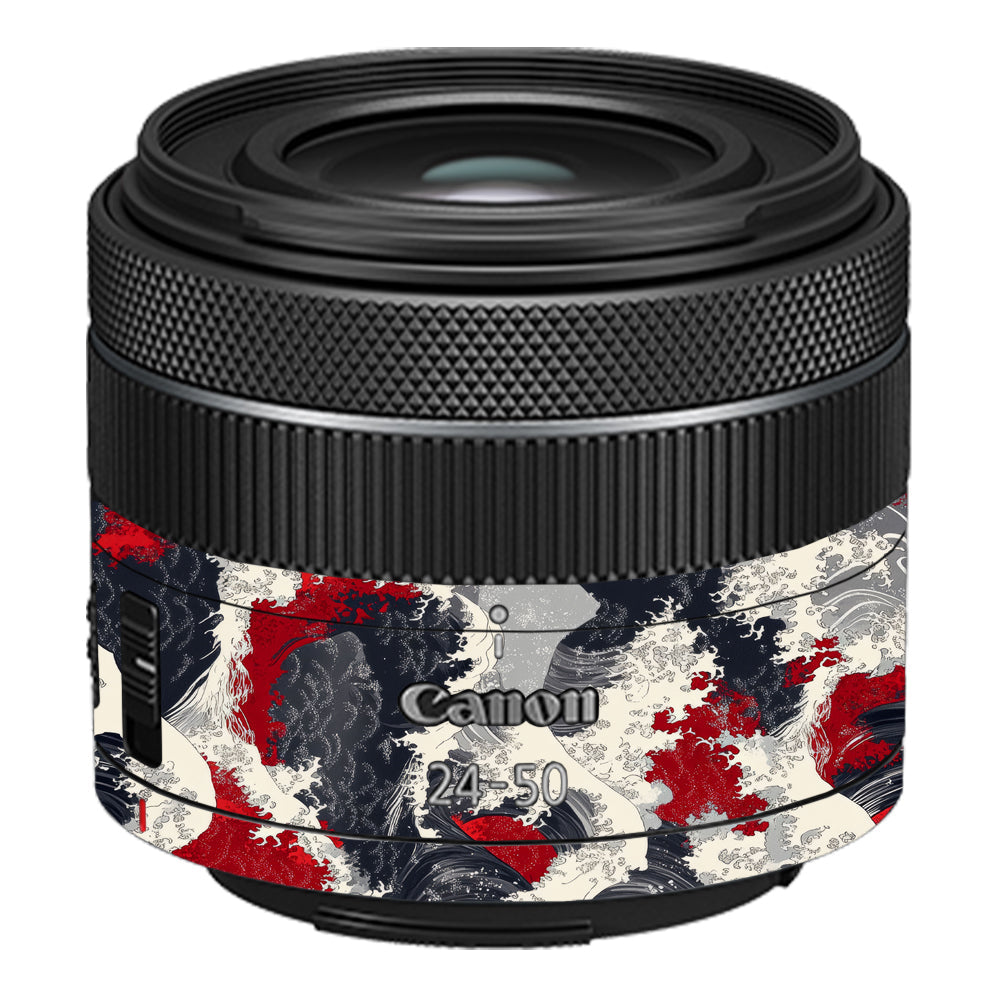 Abstract Waves Canon RF 24–50mm f/4.5–6.3 IS STM Camera Lens Skin