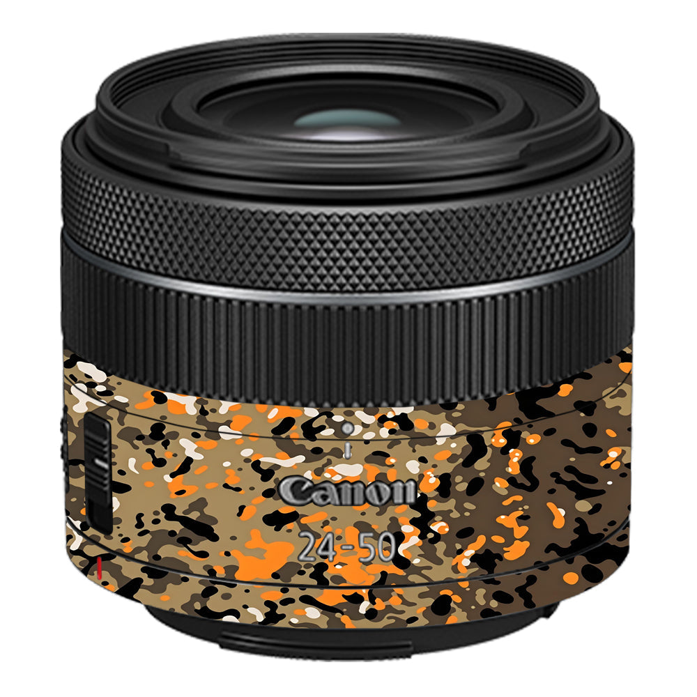 Orange Brown Spot Canon RF 24–50mm f/4.5–6.3 IS STM Camera Lens Skin