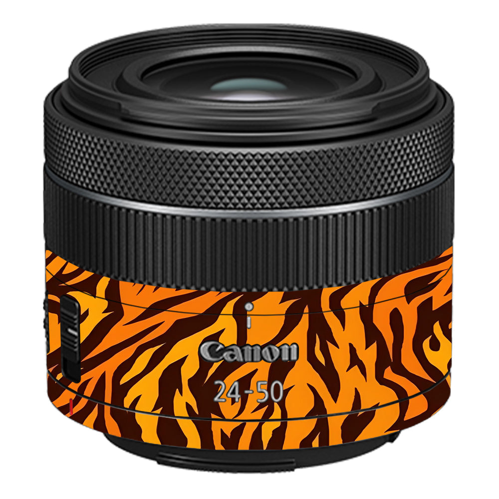 Wild Tiger Stripes Canon RF 24–50mm f/4.5–6.3 IS STM Camera Lens Skin