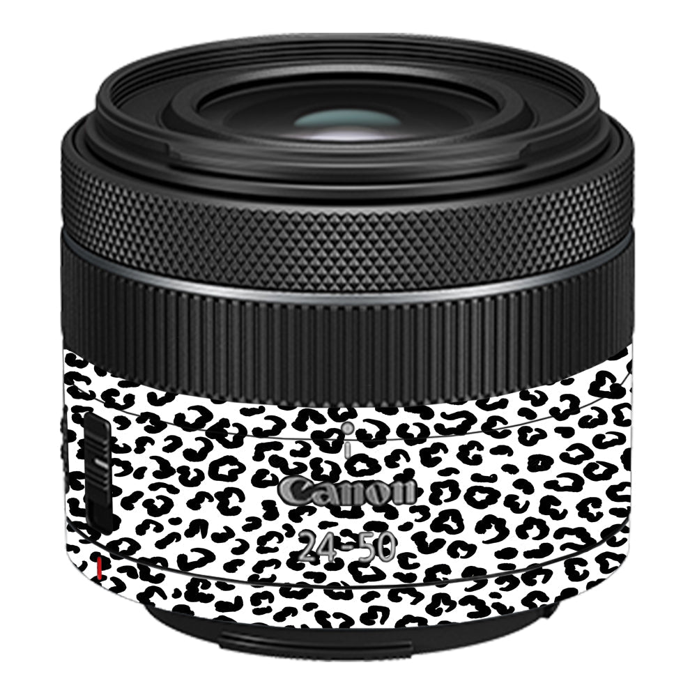 White Leopard Canon RF 24–50mm f/4.5–6.3 IS STM Camera Lens Skin