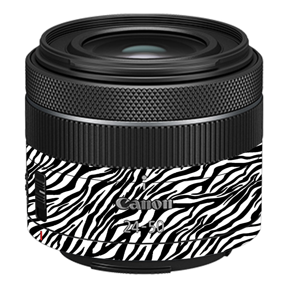 Classic Zebra Stripes Canon RF 24–50mm f/4.5–6.3 IS STM Camera Lens Skin