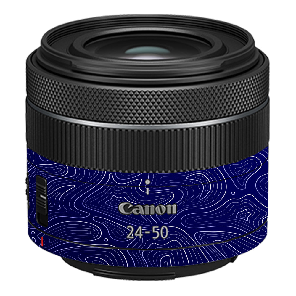 Deep Blue Contour Canon RF 24–50mm f/4.5–6.3 IS STM Camera Lens Skin