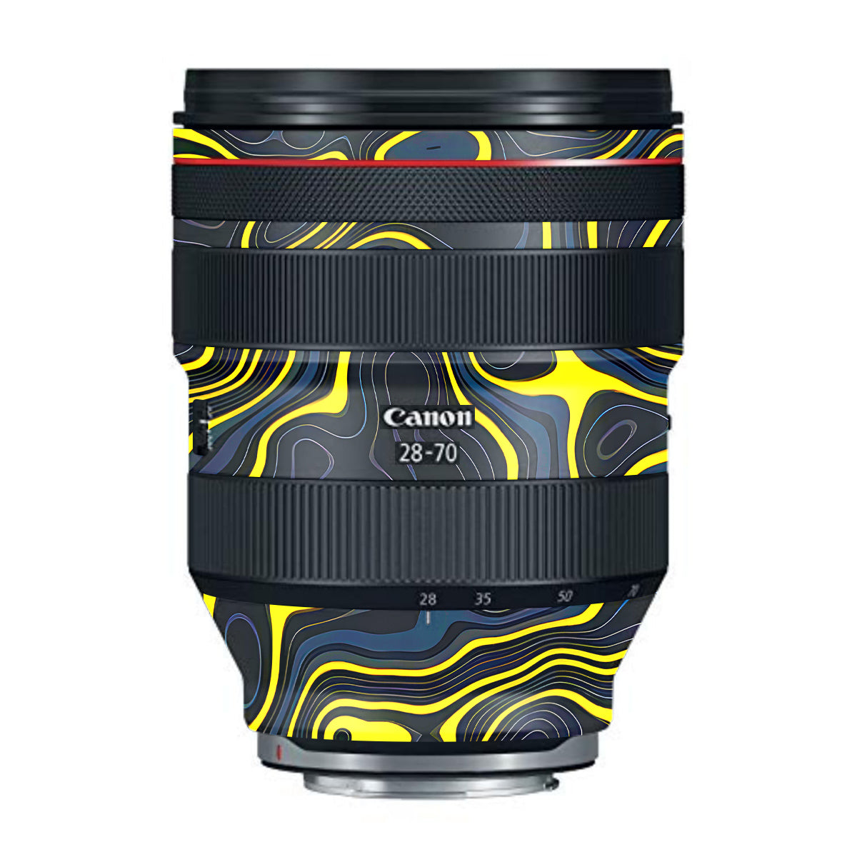 Neon Lava Contours Canon RF 28-70mm F/2L USM Camera Lens Skin