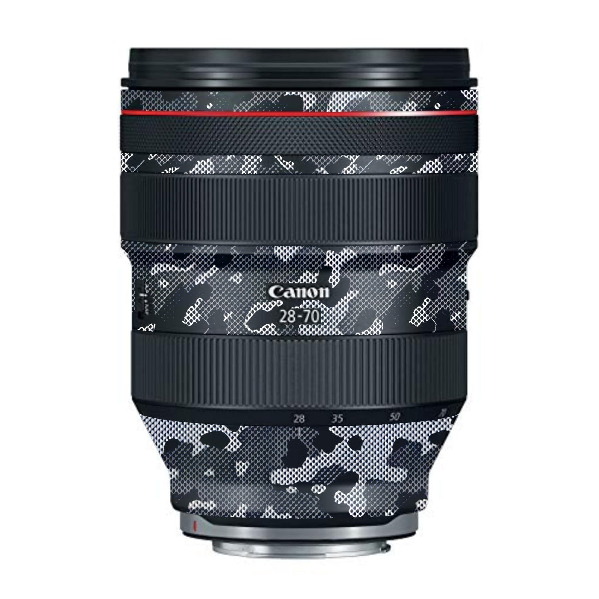 Stealth Grey Camo Canon RF 28-70mm F/2L USM Camera Lens Skin