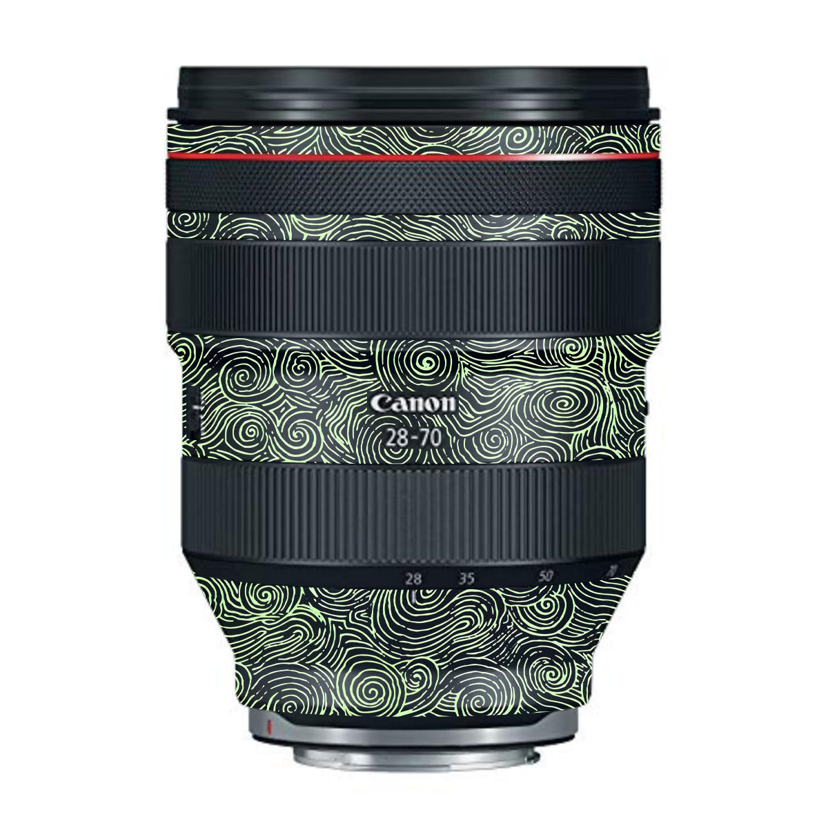 Green Spirals Canon RF 28-70mm F/2L USM Camera Lens Skin