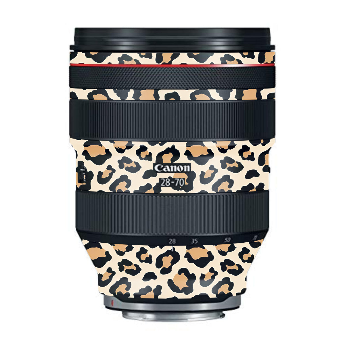 Sandy Leopard Spots Canon RF 28-70mm F/2L USM Camera Lens Skin