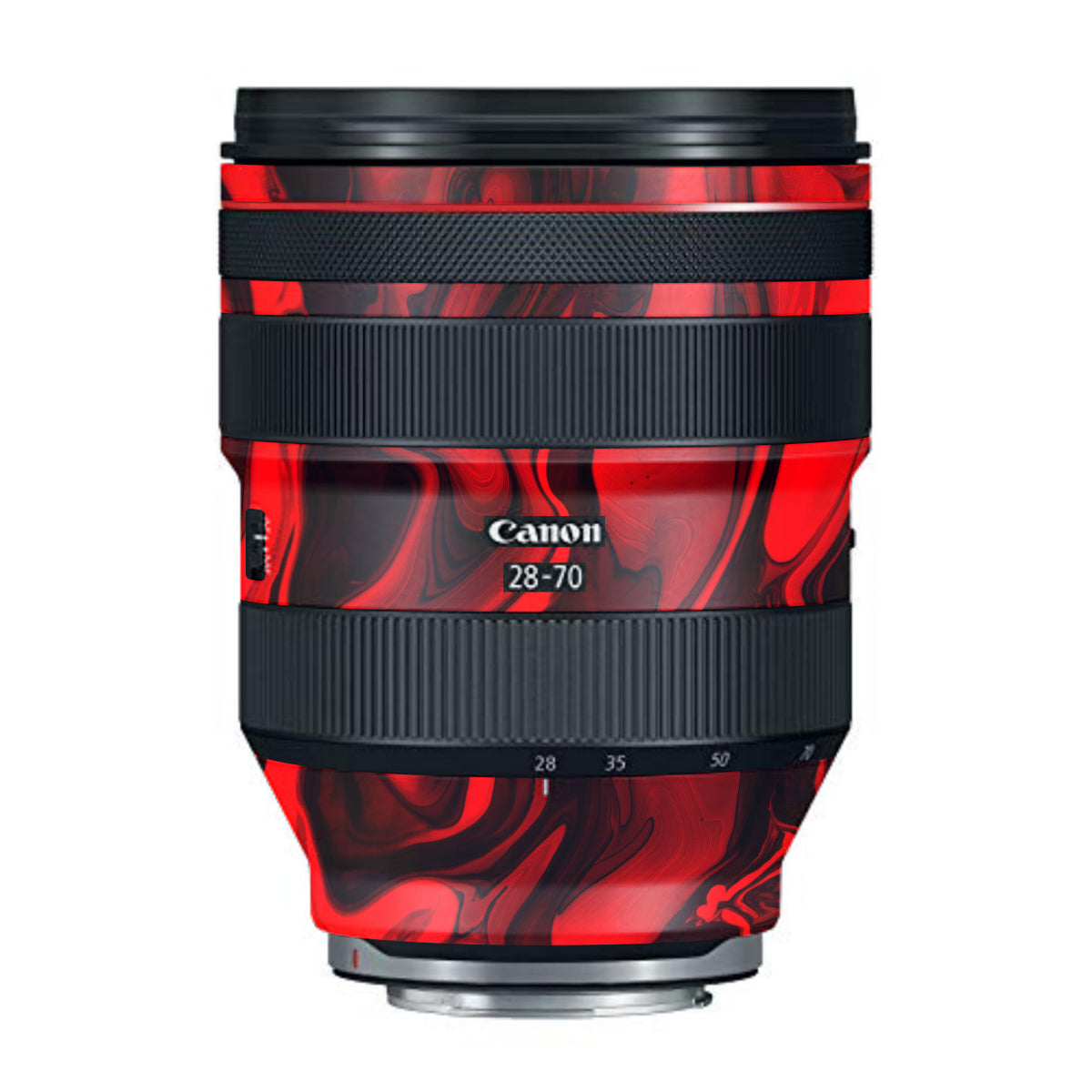 Red Lava Flow Canon RF 28-70mm F/2L USM Camera Lens Skin