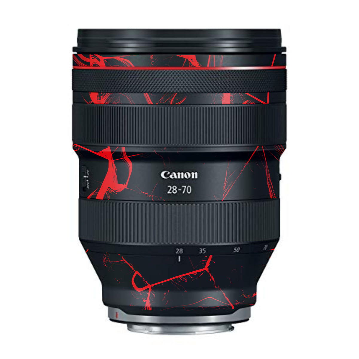 Red Neural Grid Canon RF 28-70mm F/2L USM Camera Lens Skin