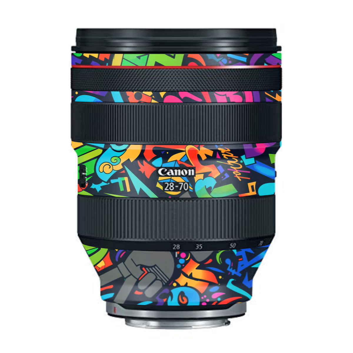 Colorful Urban Street Art Lettering Canon RF 28-70mm F/2L USM Camera Lens Skin