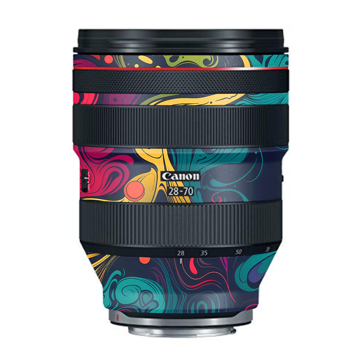Psychedelic Color Swirl Canon RF 28-70mm F/2L USM Camera Lens Skin