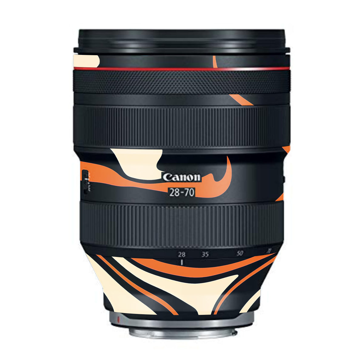 Mid-Century Abstract Swirl Canon RF 28-70mm F/2L USM Camera Lens Skin