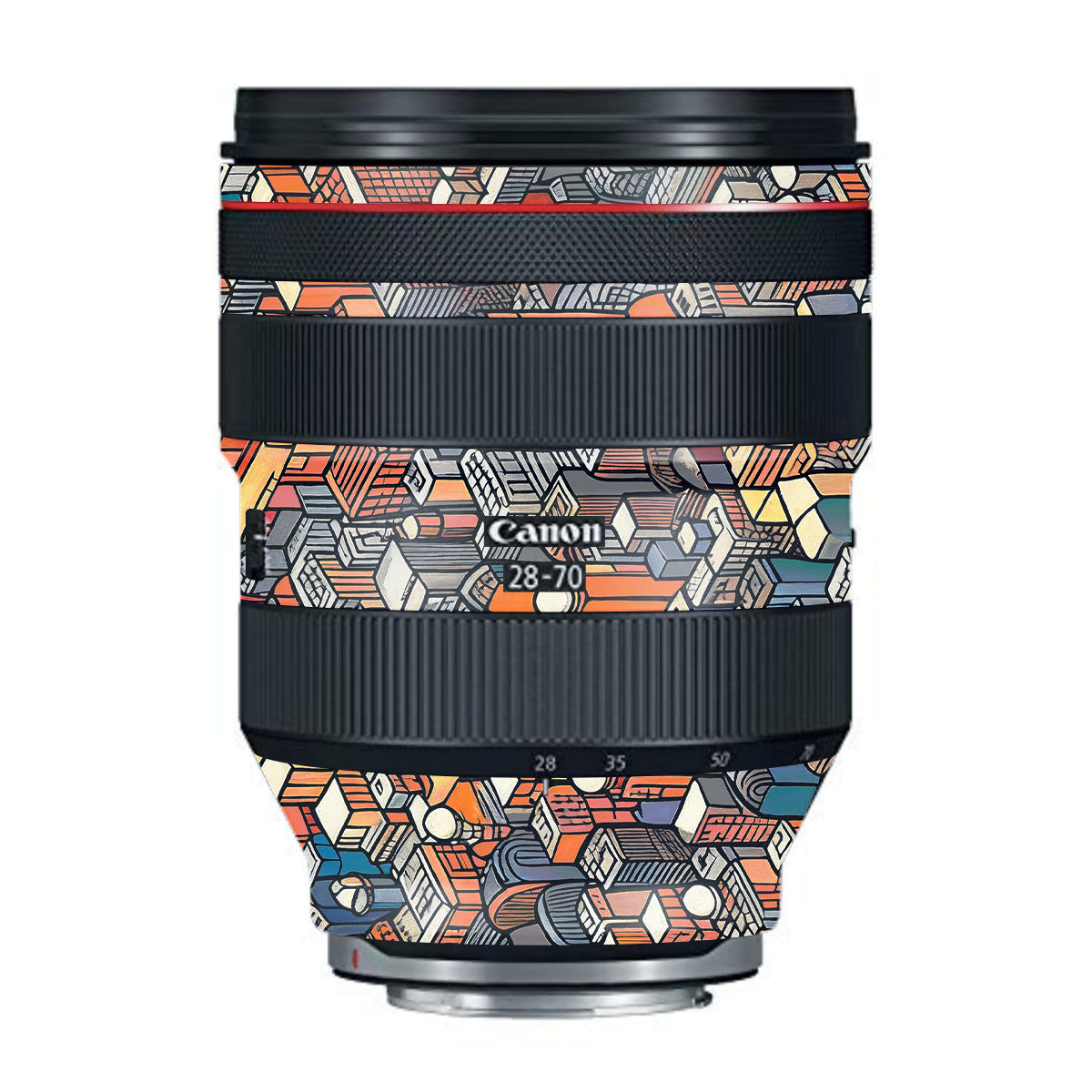 Isometric Cityscape Canon RF 28-70mm F/2L USM Camera Lens Skin