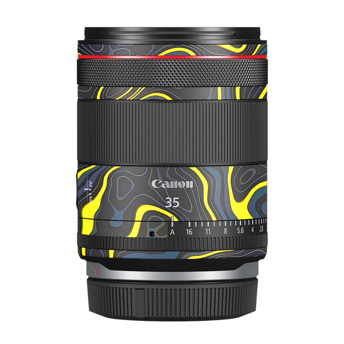 Neon Lava Contours Canon RF 35mm F/1.4 VCM Camera Lens Skin