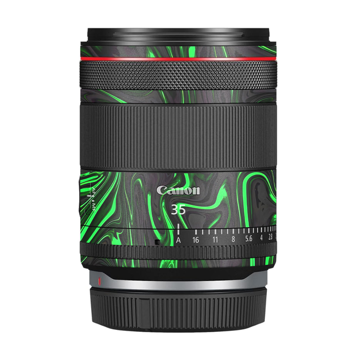 Green Liquid Pattern Canon RF 35mm F/1.4 VCM Camera Lens Skin