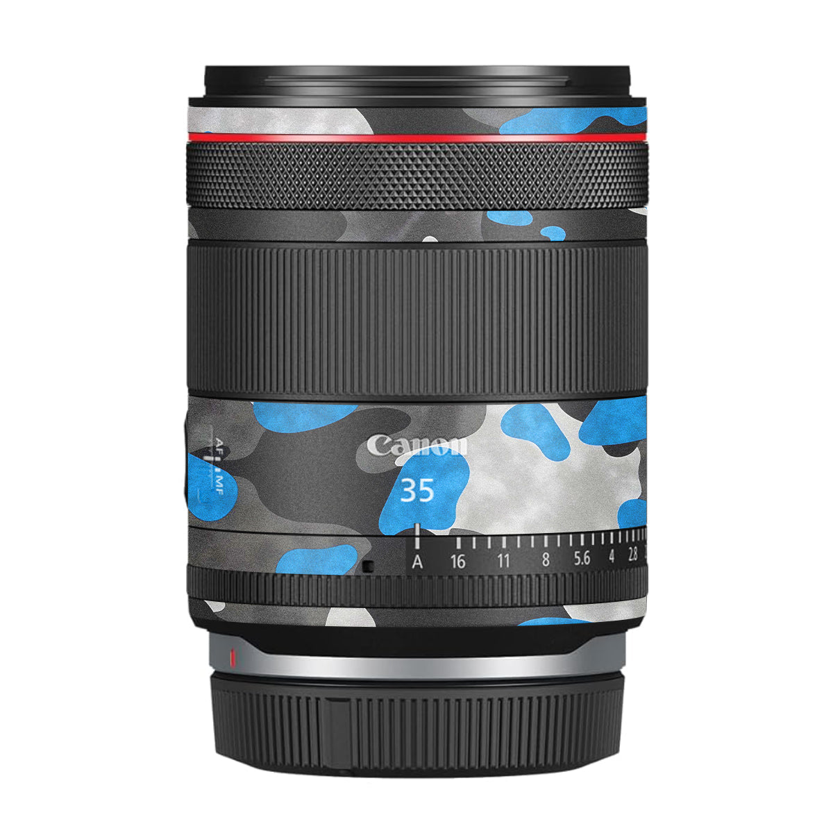 Blue Grey Camo Canon RF 35mm F/1.4 VCM Camera Lens Skin