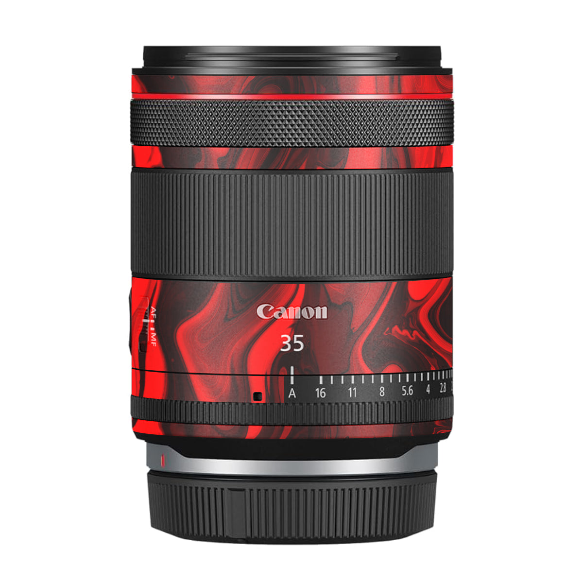 Red Lava Flow Canon RF 35mm F/1.4 VCM Camera Lens Skin
