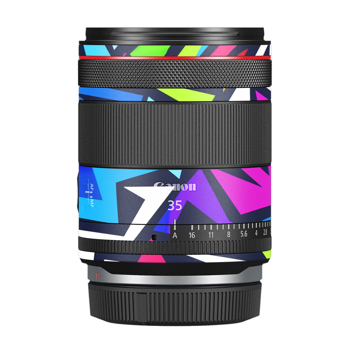 Bold Geometric Pop Canon RF 35mm F/1.4 VCM Camera Lens Skin