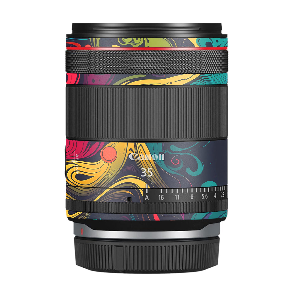 Psychedelic Color Swirl Canon RF 35mm F/1.4 VCM Camera Lens Skin