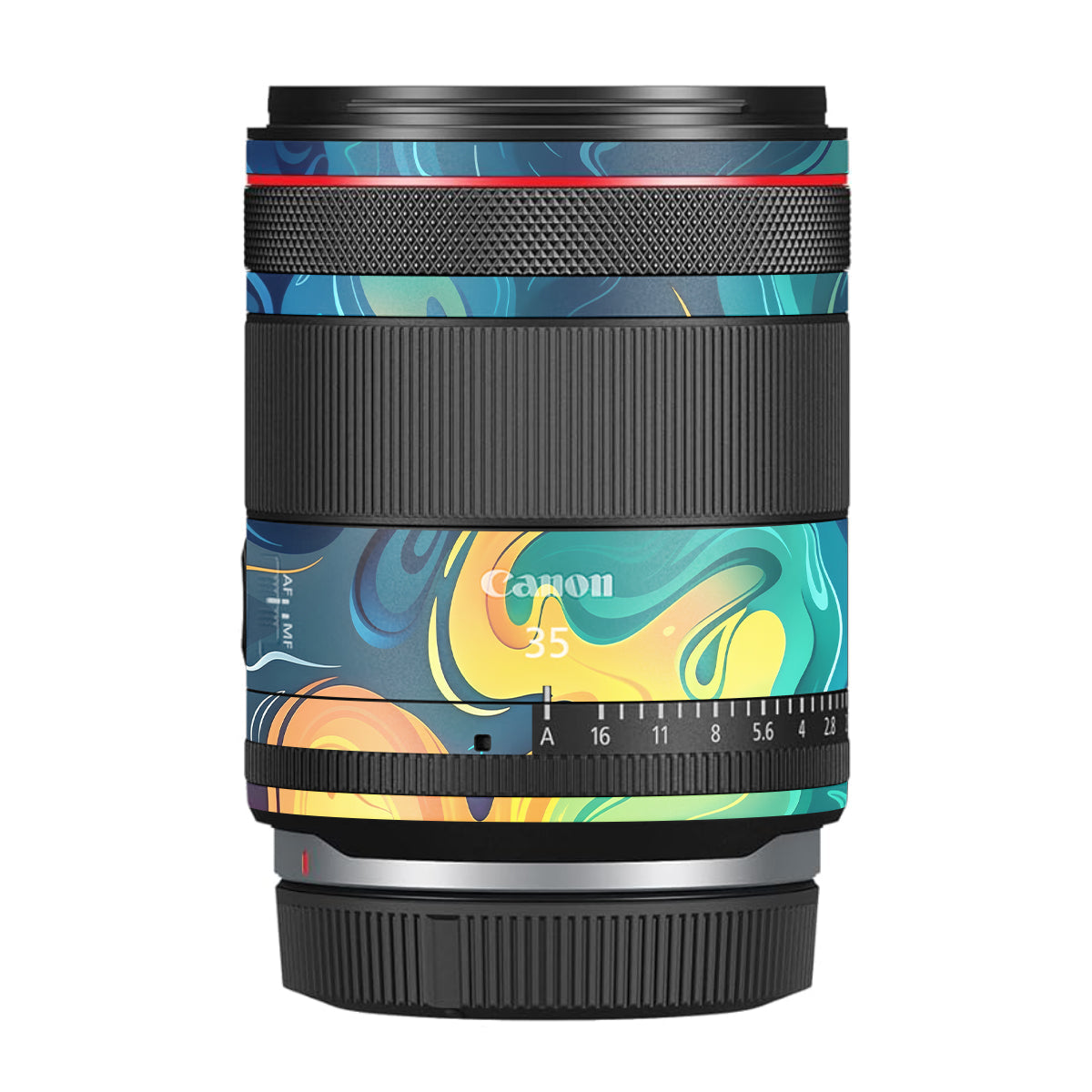 Rainbow Liquid Fusion Canon RF 35mm F/1.4 VCM Camera Lens Skin