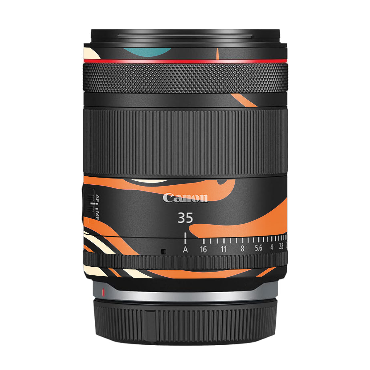 Mid-Century Abstract Swirl Canon RF 35mm F/1.4 VCM Camera Lens Skin