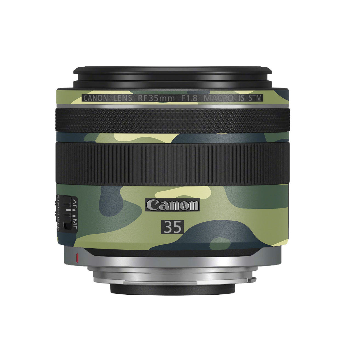 Forest Green Camo Canon RF 35mm F/1.8 Macro Camera Lens Skin