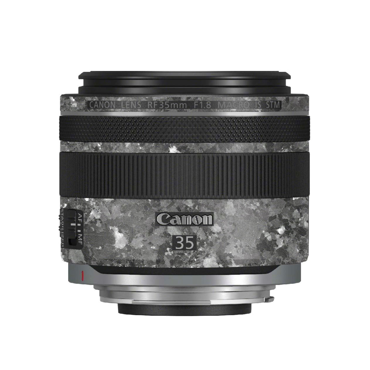 Black Granite Canon RF 35mm F/1.8 Macro Camera Lens Skin