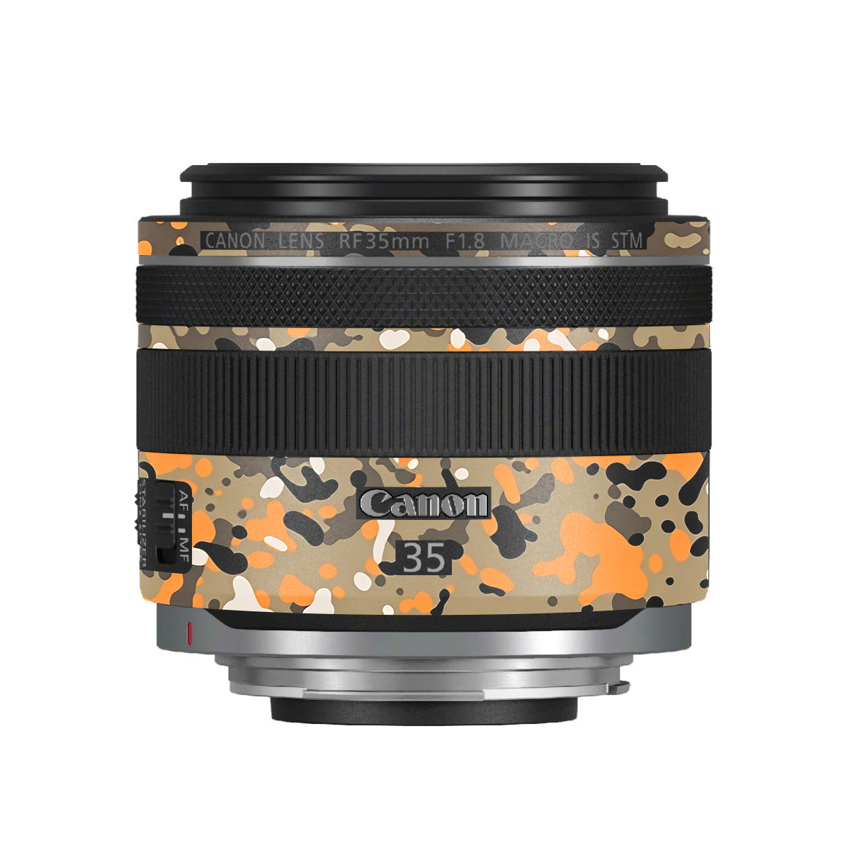 Orange Brown Spot Canon RF 35mm F/1.8 Macro Camera Lens Skin