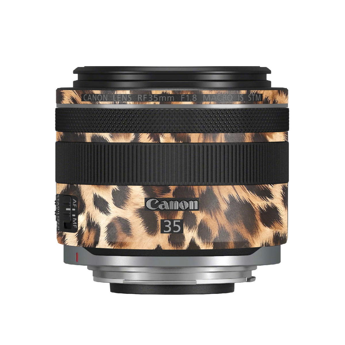 Classic Leopard Spots Canon RF 35mm F/1.8 Macro Camera Lens Skin