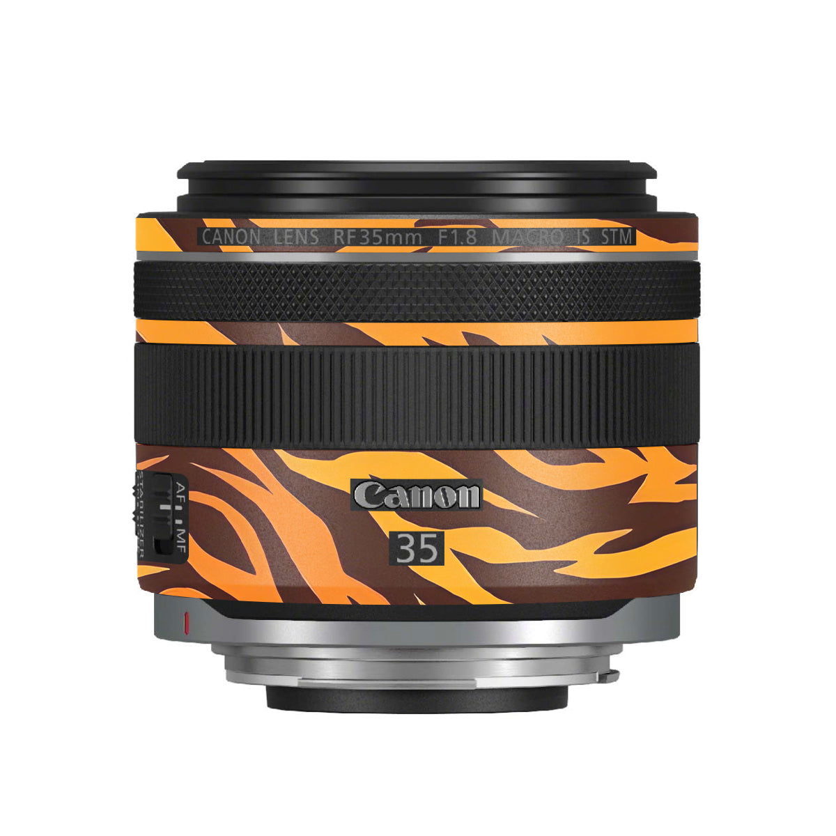 Wild Tiger Stripes Canon RF 35mm F/1.8 Macro Camera Lens Skin
