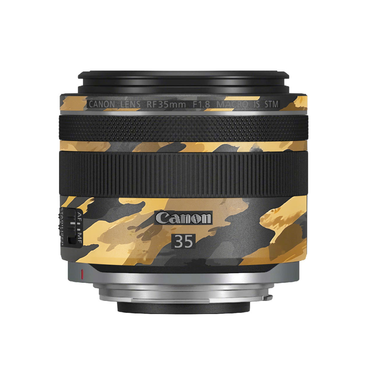 Camo Tiger Blend Canon RF 35mm F/1.8 Macro Camera Lens Skin