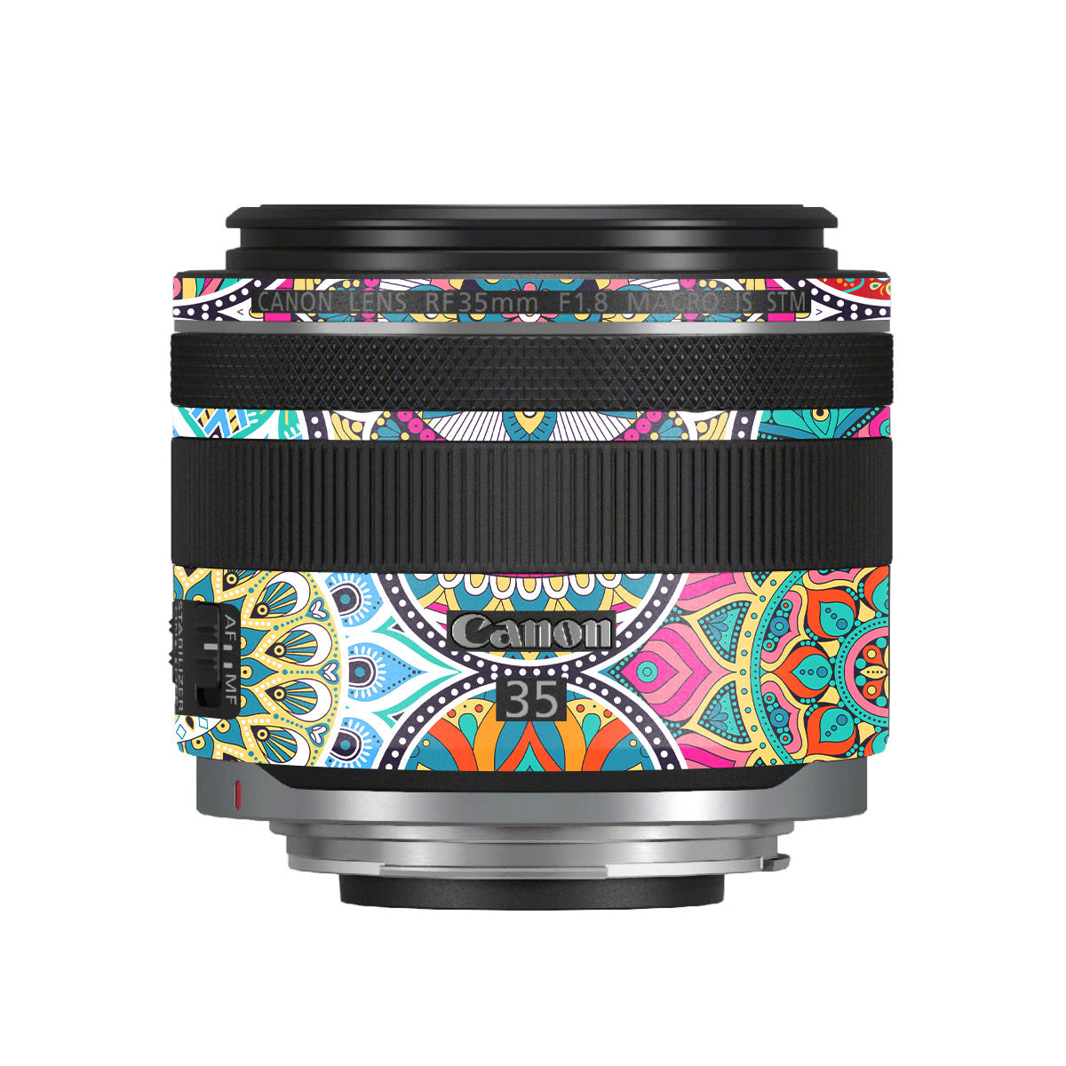Boho Mandala Tile Pattern Canon RF 35mm F/1.8 Macro Camera Lens Skin