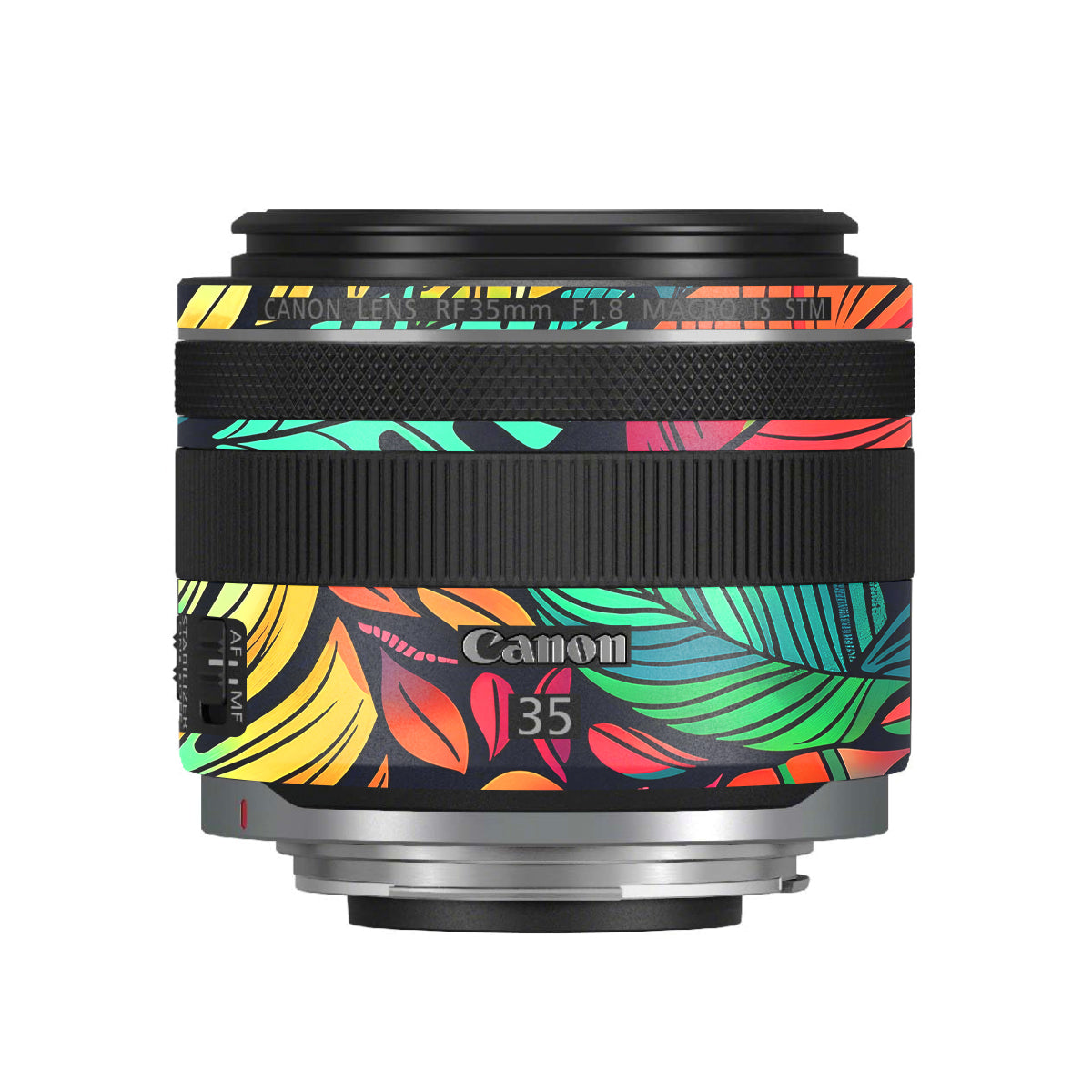 Tropical Jungle Leaves Canon RF 35mm F/1.8 Macro Camera Lens Skin