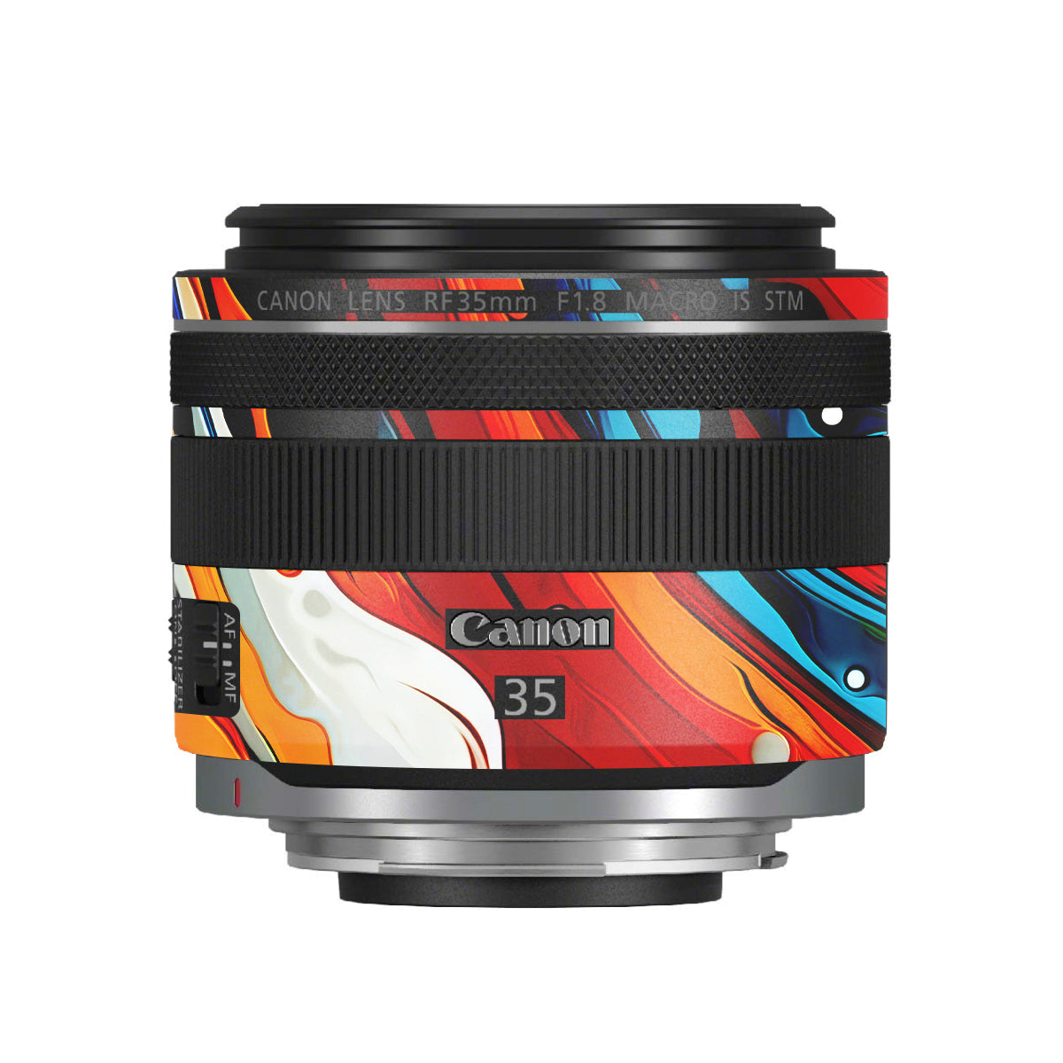 Fire & Ice Flow Canon RF 35mm F/1.8 Macro Camera Lens Skin