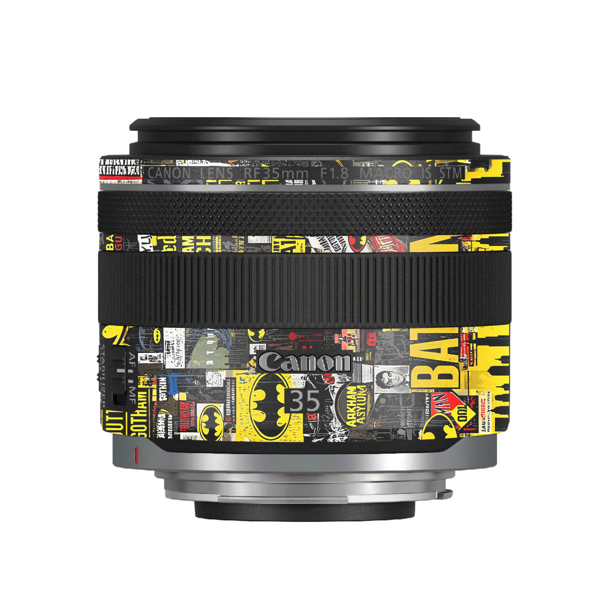 Batman Collage Canon RF 35mm F/1.8 Macro Camera Lens Skin